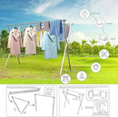 Clothes Drying Rack Folding Indoor Outdoor, Foldable Portable Laundry Drying Rack, Heavy Duty Laundry Hanger Dryer Rack with 20 Hooks (79.55'') by CozyNest Decor