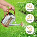 Metal Watering Can for Outdoor Plants, Galvanized Steel Watering Can with Removable spout, 1 Gallon,Perfect Home & Garden Décor Retro Zinc Hue by GreenHaven Gardens