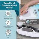 Steam & Go Demineralized Water - Multisurface Cleaner, PVC-Free Ready-to-Use for Mops & Floor Steamers - Ideal for Kitchen, Bathroom, & Home Surfaces - Clean Ocean Scent - 128 fl oz (1 gal) by TinyTreasures Baby Boutique