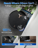 ECOVACS DEEBOT T50 MAX PRO Omni Robot Vacuum and Mop, 18,500Pa Suction, 18mm Auto-Lift, ZeroTangle &TruEdge 2.0, AIVI 3.0 Obstacle Avoidance, Auto Hot Water Mop Wash/Dry/Refill, Self-Emptying by CozyNest Decor