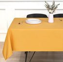 sancua Rectangle Tablecloth - 60 x 102 Inch - Stain and Wrinkle Resistant Washable Polyester Table Cloth, Decorative Fabric Table Cover for Dining Tables, Buffet Parties and Camping, Gold by CozyNest Decor