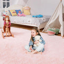 Ultra Soft Rug for Living Room, 4X6 Fluffy Shag Area Rug for Bedroom, Modern Shaggy Carpets Fuzzy Rug for Teens Dorm Nursery Home Decor Aesthetic, Upgrade Anti-Skid Durable, Pink by TinyTreasures Baby Boutique