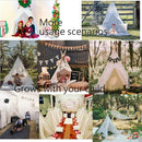 Teepee Tent for Kids-Portable Children Play Tent Indoor Outdoor (White) by TinyTreasures Baby Boutique