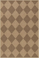 Lahome Checkered Easy Jute Rug, 2x3 Entryway Rug Indoor Outdoor Front Door Mat, Farmhouse Neutral Non Slip Non Shedding Washable Kitchen Mats for Floor Foyer by CozyNest Decor