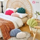 Beige Seashell Throw Pillows, Shell Shaped Throw Pillows, 13 Inch Soft Home Decorative Pillow Plush Cushion for Bed Couch Living Sofa Room Decor Accent Throw Pillow by CozyNest Decor