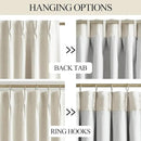 Vision Home Natural Pinch Pleated Full Blackout Curtains Linen Blended Room Darkening Window Curtains 112 inch for Living Room Bedroom Thermal Insulated Pinch Pleat Drapes with Hooks 40" Wx112 Lx2 by CozyNest Decor