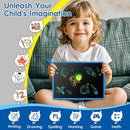 LCD Writing Tablet - 15 Inch Large Doodle Board, Rechargeable Drawing Pad for Kids & Teens, Learning Toys for 3-10+ Year Old Boys & Girls, Birthday & Christmas Gifts, Blue Travel Toys by TinyTreasures Baby Boutique