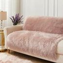 AMTOVO Faux Fur Sheepskin Rug for Living Room, 4 x 6 ft Pink Fluffy Area Rug for Bedroom, Playroom, Luxury Room Decor, Rectangle by CozyNest Decor