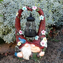 Outdoor Couple Gnome Decorations with Solar Light Lantern Double Cute Gnomes Resin Statues Outdoor Decor Gifts for Valentine's Day Anniversary(Couple Gnome) by GreenHaven Gardens