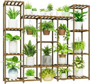 Bamworld Large Plant Stand Indoor Outdoor Hanging Shelf for Multiple PlantsTall Large Holder for Living Room Patio Balcony Garden by GreenHaven Gardens