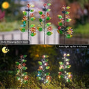 3 Pack Solar Garden Lights, Flower & Insect Metal Solar Stake Light, 23" H Outdoor Statues Figurine Lights for Garden Lawn Patio Yard Decoration by GreenHaven Gardens