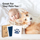 4-Pack Inkless Baby Hand and Footprint Kit - Mess Free Ink Pad for Newborn Keepsake, Dog Nose & Paw Print Kit, Clean Touch Ink Pad for Baby Hand & Footprints, Ideal New Mom Gifts (Jet/Navy, Large) by TinyTreasures Baby Boutique