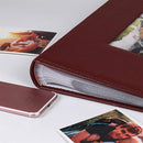 RECUTMS 4x6 Photo Album 300 Pictures Sewn Premium Leather Cover Memo Recording Family Photo Album Wedding Picture Albums Anniversary Baby Holiday Albums(Brown) by TinyTreasures Baby Boutique