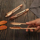 MSY BIGSUNNY 9 Inch Kitchen Food Tongs for Cooking and Serving Tongs- Aluminum - Set of 3 (pink gold) by CozyNest Decor