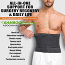 Abdominal Binder for Men and Women – Post Surgery & Postpartum Recovery Hernia Support Belt Waist Trainer for Men Adjustable Compression Wrap (Black,M) by TinyTreasures Baby Boutique