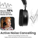 Puro Sound Labs PuroQuiet Plus Kids Noise Cancelling Headphones, Bluetooth Kids On Ear Headphones with Mic, Lightweight On-Ear Design, Studio-Grade Sound (Black) by TinyTreasures Baby Boutique