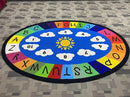 Genki - Classroom Rug for Kids - Education Classroom Carpet for Children - Colorful Seating Area - Large Elementary Classroom Rugs - Kids Seating for School Playroom | 3'3" x 4'11" Oval by TinyTreasures Baby Boutique