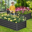 Large Outdoor Planter Boxes Kit Set of 2,6x3x1ft Galvanized Raised Bed Planter with Open-Ended Base Design, Elevated for Outdoor Plants, Durable Raised Bed for Gardening,Green by CozyNest Decor