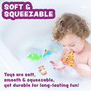 Tub Works® Rainforest™ Mold Free Bath Toys, 6 Pack | Sealed, No Hole Bath Toys Design Keeps Moisture Out | Soft, Squeezable & Float on Water | Easy-Grip Baby & Toddler Bath Toy | Great Baby Pool Toys by TinyTreasures Baby Boutique