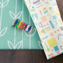 Baby Care Play Mat (Large, Sea Petals - Green) Original One-Piece Reversible Rollable Waterproof Play Mat for Infants, Babies, Toddler, and Kids by TinyTreasures Baby Boutique