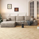 108" Sectional Couches for Living Room Modern Modular Sofa with L-Shape Couchs Upholstered Boneless Couch Deep Seat Sectional Couch with Chaise (Camel, Left Facing Chaise+2Seaters) by CozyNest Decor