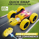 Remote Control Car,RC Car Toys for 6-12 Year Old Boys, Off Road RC Stunt Car 4WD 360° Rotating Remote Control Car for Kids, Boys Girls Gifts for Birthday, Christmas Yellow by TinyTreasures Baby Boutique