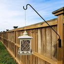 ERYTLLY Heavy Duty Deck Hook Wall Mounted Hook, Extensible and Adjustable Deck Hook with 2" Non Slip Horizontal Clamp for Hanging Bird Feeder, Plants, Suet Baskets,Wind Chimes,Lanterns and More by GreenHaven Gardens