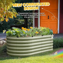 KING BIRD Raised Garden Bed Kit 2025 Upgraded Quick-Setup Galvanized Planter Garden Box Outdoor for Gardening, Vegetables, Flowers, 74x36x23 in, Olive Green by GreenHaven Gardens
