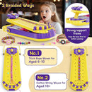 Friendship Bracelet Making Kit for Girls - DIY Bracelets Maker Art and Craft Kits for Kids - Jewelry String braiding Set Toys for Age 6 7 8 9 10 11 12 Year Old Girl Christmas Birthday Gifts - Yellow by TinyTreasures Baby Boutique