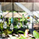 H&D HYALINE & DORA 6PCS Suncatchers Crystal Chandelier Prism Hanging Ornament for Window Home Garden,Rainbow Maker Crystal Pendant by GreenHaven Gardens