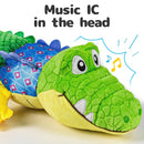 Sumobaby Infant Baby Musical Stuffed Animal Activity Soft Toys with Teether, Multi-Sensory Crinkle, Rattle and Textures, for Tummy Time Newborn 0-3-6-12 Months Boys, Girls, Crocodile (Alligator) by TinyTreasures Baby Boutique