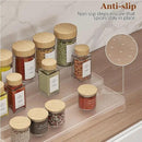 MUDEELA 2 Pack 3 Tier Spice Rack Organizer for Cabinet 11.6-Inch Spice Organization for Pantry, Non-Skid Spice Shelf with Protection Railing, Versatile Seasoning Organizer for Kitchen Counter by CozyNest Decor