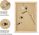 upsimples 4x6 Picture Frame, Natural Solid Wooden Picture Frames, Display 3.5x5 with Mat or 4 x 6 Without Mat, Wall or Tabletop, 1 Pack, Natural by CozyNest Decor