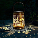 KY&BOSAM Solar Lanterns Outdoor Waterproof Rose Hummingbird Garden Decor Birthday Gift for Women Mom Grandma Hangings Solar Lights Metal Diwali Decoration Outside Lantern for Yard Patio Backyard Porch by GreenHaven Gardens