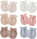 Newborn Baby Mittens No Scratch Cotton Elastic Wrist Gloves Infant Toddler Mittens for Baby Boy Girl 0-6 Months by TinyTreasures Baby Boutique