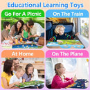 Reusable Sticker Books for Toddlers 1-3, Sticker Book for Toddlers 2-4 Years, Toddler Travel Essential in The Car/Train/Plane by TinyTreasures Baby Boutique