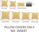Fancy Homi 2 Packs Yellow Decorative Throw Pillow Covers 20x20 Inch for Living Room Couch Bed Sofa, Rustic Farmhouse Boho Home Decor, Soft Corss Corduroy Patchwork Accent Square Cushion Case 50x50 cm by CozyNest Decor