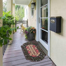 CHICHIC Entrance Door Mat Large 24 x 36 Inch Entry Way Doormat Front Door Rugs Outdoors Heavy Duty Welcome Mat Non Slip Rubber Back Low Profile for Garage, Patio, High Traffic Area, Small Flower by CozyNest Decor