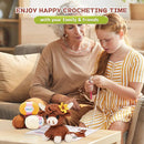Mewaii Crochet Kit for Beginners Level 3 with 40% Extra Eco-Friendly Pre-Started Easy Yarn, Step-by-Step Video Tutorials for Adults and Kids (Highland Cow) by TinyTreasures Baby Boutique