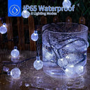 Brightown 2-Pack 120 LED 72 FT Solar String Lights Outdoor, Crystal Globe Lights with 8 Lighting Modes, Waterproof Solar Powered Patio Lights for Garden Yard Porch Wedding Party Decor (Pure White) by GreenHaven Gardens