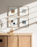 HAUS AND HUES Beige Square Frames Set of 4-8x8 by CozyNest Decor