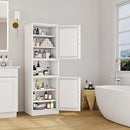 Tall Narrow Storage Cabinet 66.93" H Tall Bathroom Cabinet Metal Pantry Cabinets, 4 Adjustable Shelves for Kitchen, Home Office, Living Room, Dinning Room (20 inches Wide White) by CozyNest Decor