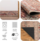 Keen Home Design 2x7 Rug - Machine Washable Runner Rug with Non-Slip Backing, Ideal for Hallway, Entryway, Kitchen, Laundry Room - Vintage, Easy Clean, Durable, Low Pile Rug - (2'6" x 7') by CozyNest Decor