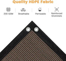 VICLLAX Shade Fabric Sun Shade Cloth with Every 2 FT Grommets for Patio Garden Pergola Cover Canopy 10x12 FT, Mocha by GreenHaven Gardens