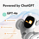 Robot Pet Dog ChatGPT-4o Smart AI-Powered Companion Voice & Gesture Control, Real-Time Interaction Robotics Toys for Kids, Home Monitoring - Includes Charging Dock by TinyTreasures Baby Boutique