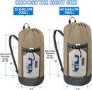 BALEINE 150L Laundry Bag Backpack, 900D Oxford Fabric Large Travel Laundry Bags with Shoulder Straps and 2 Mesh Pockets for College Dorm, Apartment, Laundromat (Khaki, 150L) by TinyTreasures Baby Boutique