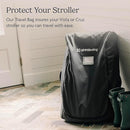 UPPAbaby Travel Bag for Vista and Cruz Strollers - Includes TravelSafe Program Coverage, Inner Wheel Bag and Storage Pocket - Smooth Wheels, Handles + Durable Design by TinyTreasures Baby Boutique