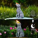 Goodeco Dog Statue with Solar Butterfly - Ideal Gifts for Dad, Mom or Birthdays, Beautifully Crafted Outdoor Decorations to Wow Your Guests by GreenHaven Gardens