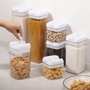 Vtopmart 6 PCS Airtight Food Storage Containers, BPA Free Plastic Snack Containers with Easy Lock Lids, for Kitchen Pantry Organization and Storage, Include 24 Labels, 0.8L by CozyNest Decor