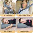 Travel Pillow,Car Pillow Kids Travel Pillow Car seat Pillow U Shaped Pillow for Travel Skin-Friendly Material The Sleeping Aid for Adults and Kids on Road Trips (Gray) by TinyTreasures Baby Boutique
